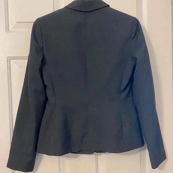 Calvin Klein Navy Blue Short Singe Button Blazer Jacket size 2 - Picture 2 of 12